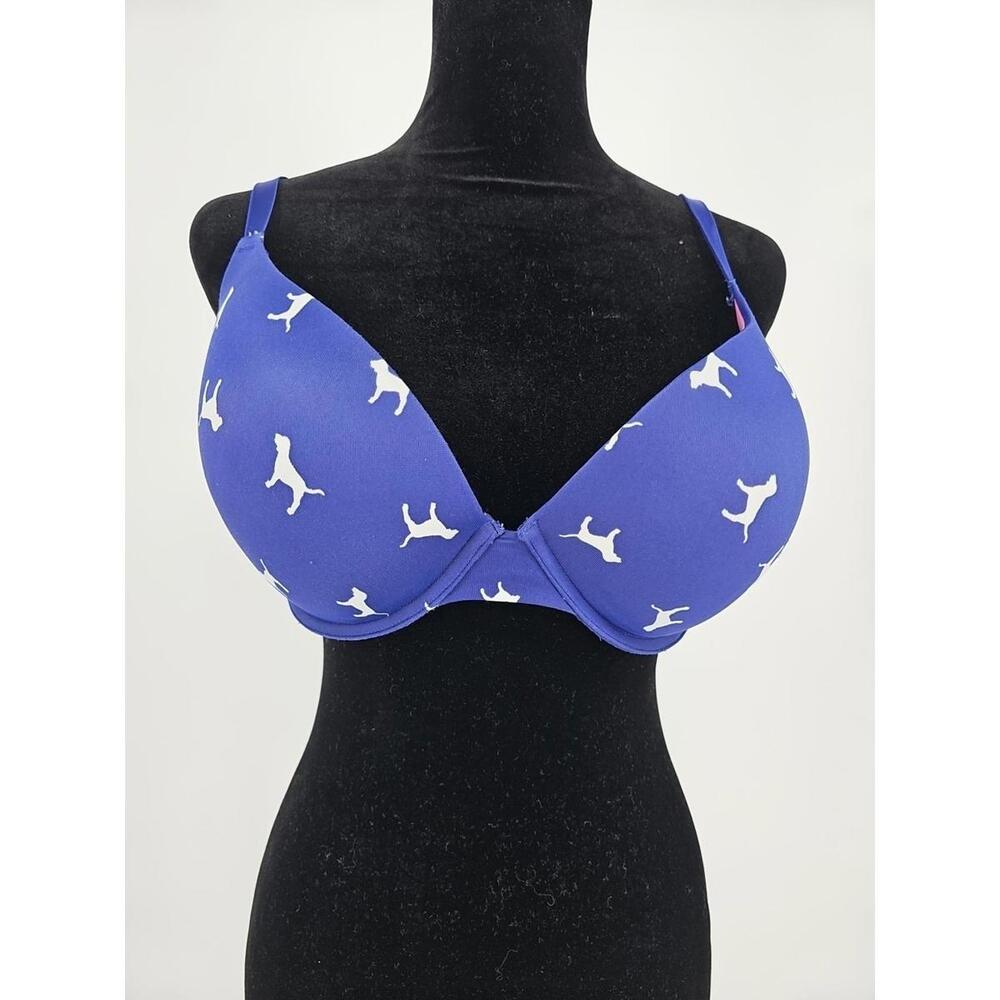 Victoria's Secret Pink Vintage‎ Dogs Logo Straps Y2K Convertible Bra 36DDD